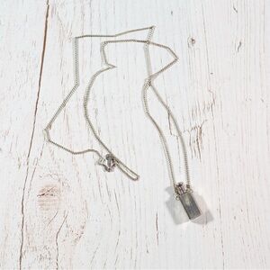 Vintage Sterling Silver Perfume Bottle Necklace